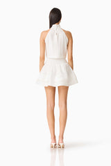 CURAAE Estrella Mini Dress in White