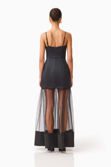 Marcella Strapless Gown in Black