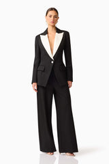 Leonie Wide Leg Pants In Black