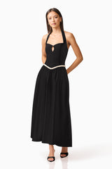 Hester Halter Gown in Black