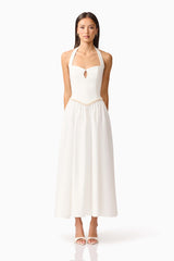 Hester Halter Gown in White