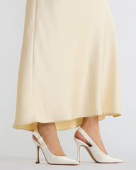 Bri White Satin